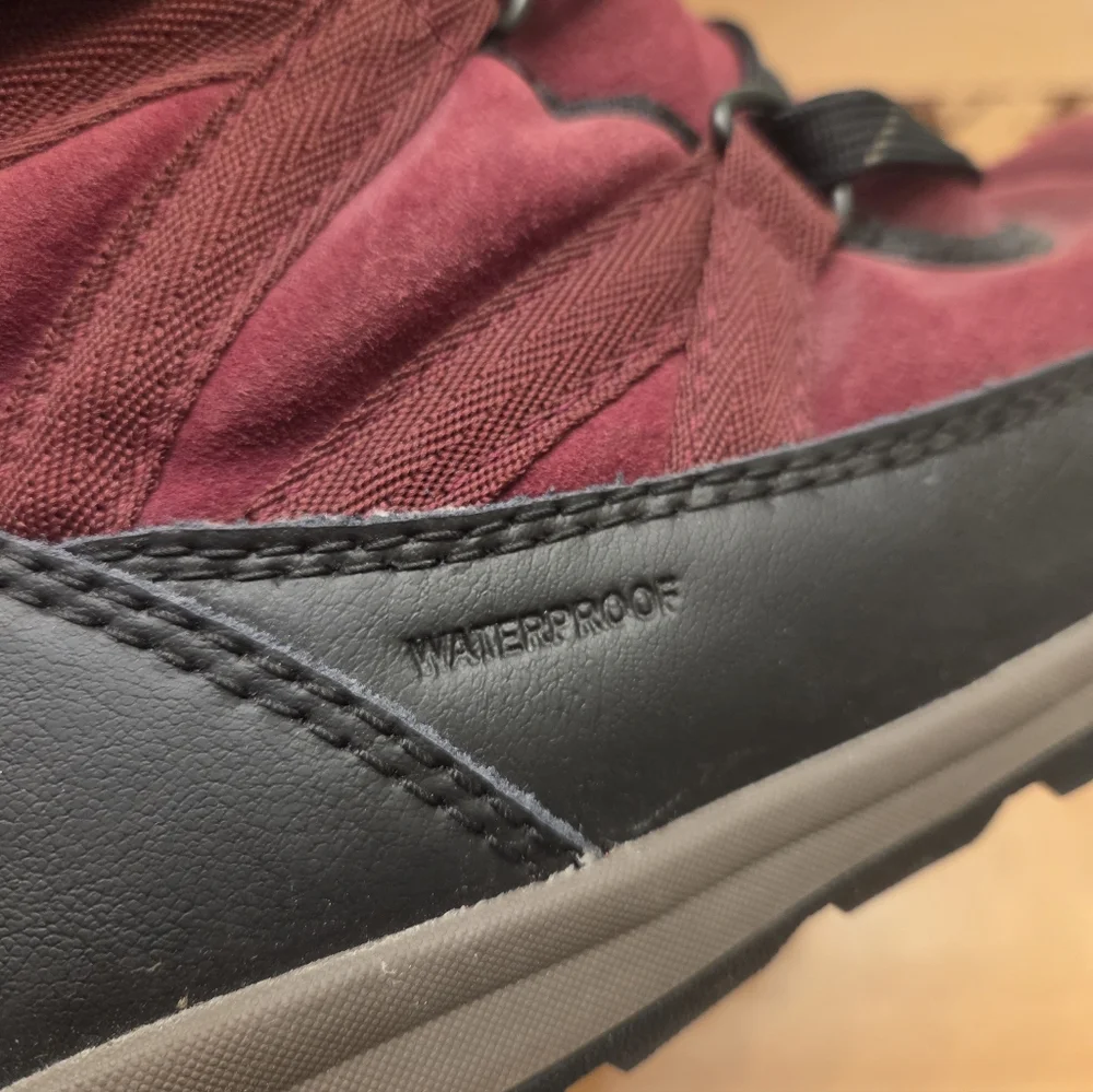 Sorel Tivoli Sport Cattail Boot Maroon Faux Fur Lined Waterproof Womens Size 9.5